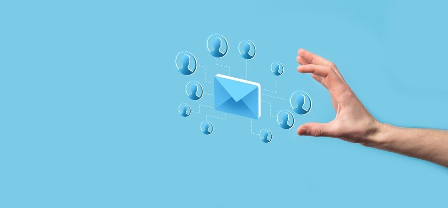 email user iconsignsymbol marketing newsletter concept diagramsending emailbulk mailemail sms marketing concept scheme direct sales business list clients mailing 150455 18358